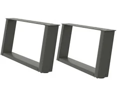 Kavos staliuko kojelės, U formos, 2 vnt., 60x(30-31)cm