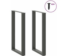 Kavos staliuko kojelės, U formos, 2 vnt., 60x(100-101) cm