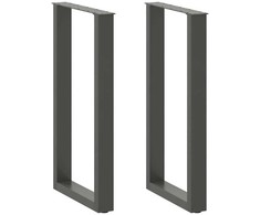 Kavos staliuko kojelės, U formos, 2 vnt., 40x(90-91)cm, plienas