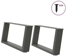 Kavos staliuko kojelės, U formos, 2 vnt., 60x(30-31)cm