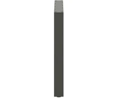 Valgomojo stalo kojos, U formos, 2 vnt., antracito spalvos, 90x(72-73) cm, plienas