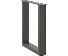 Kavos staliuko kojelės, 2 vnt., antracito spalvos, 28x(42-43) cm, plienas