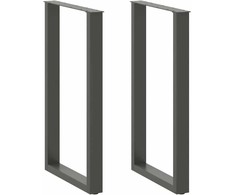 Kavos staliuko kojelės, U formos, 2 vnt., 60x(100-101) cm