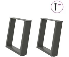 Kavos staliuko kojelės, U formos, 2 vnt., 50x(42-43)cm