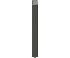 Valgomojo stalo kojos, U formos, 2 vnt., antracito spalvos, 50x(72-73) cm, plienas