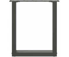 Kavos staliuko kojelės, 2 vnt., antracito spalvos, 28x(42-43) cm, plienas