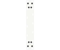 Kavos staliuko kojelės, U formos, 2 vnt., balta, 38x(72-73) cm