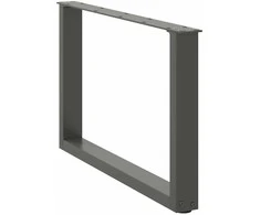 Kavos staliuko kojelės, 2 vnt., antracito spalvos, 70x(42-43) cm, plienas