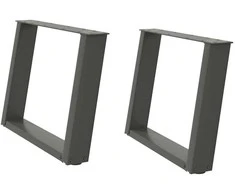 Kavos staliuko kojelės, U formos, 2 vnt., 70x(42-43)cm