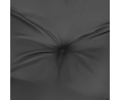 Kėdės pagalvėlės, 2vnt., antracito, 100x50x7cm, audinys