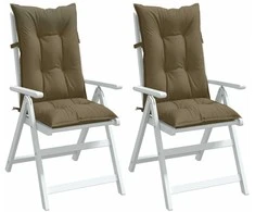 Kėdės pagalvėlės, 2vnt., taupe, 120x50x7cm, audinys