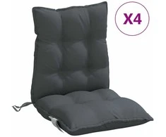 Kėdės pagalvėlės, 4vnt., antracito, oksfordo audinys