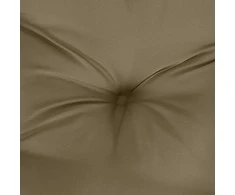 Kėdės pagalvėlės, 4vnt., taupe, 100x50x7cm, audinys