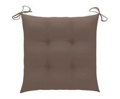 Kėdės pagalvėlės, 4vnt., taupe, 50x50x7cm, oksfordo audinys