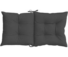 Kėdės pagalvėlės, 6vnt., antracito, 100x50x7cm, audinys