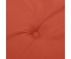 Kėdės pagalvėlės, 6vnt., raudonos, 100x50x4cm, audinys