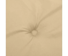 Kėdės pagalvėlės, 6vnt., smėlio, 120x50x4cm, audinys