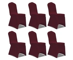 Kėdžių užvalkalai, 12vnt., vyšninės sp., įtempiami (2x241200)
