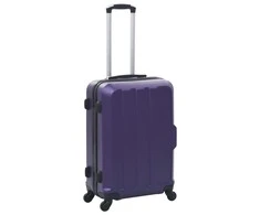 Kelioninis Lagaminų su ratukais rinkinys, 3 vnt., violetinis, ABS