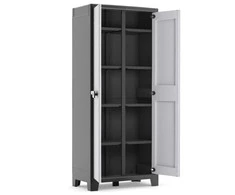 Keter Universali spintelė Titan, juodos ir pilkos spalvos, 182cm