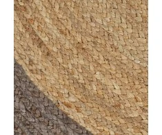 Kilimas, 90cm, džiutas, rankų darbo, su pilku kraštu