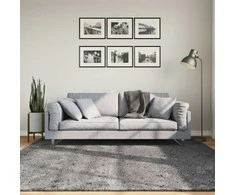 Kilimas HUARTE, antracito, 200x200cm, trumpi šereliai