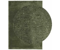 Kilimas HUARTE, miško žalios spalvos, 240x340cm trumpi šereliai