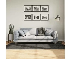 Kilimas ISTAN, antracito, 100x200cm, blizgus, aukšti šereliai