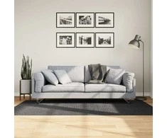Kilimas IZA, antracito, 100x200cm, trumpi šereliai