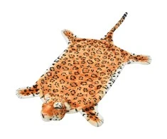 Kilimas leopardas, pliušinis, 139 cm, rudas