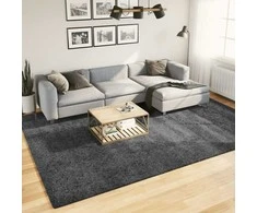 Kilimas OVIEDO, antracito spalvos, 240x340cm, trumpi šereliai