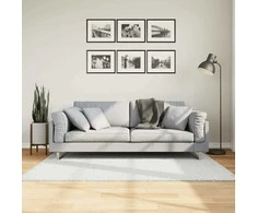 Kilimas OVIEDO, pilkos spalvos, 120x170cm, trumpi šereliai