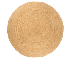 Kilimas, pintas džiutas, 240 cm, apvalus