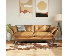 Kilimas, rudas ir baltas, 120x170cm, neslystantis, plaunamas