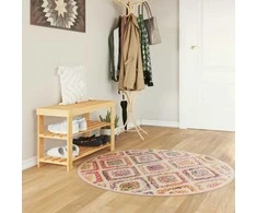 Kilimas, spalvotas, 120cm skersmens, neslystantis, plaunamas