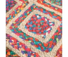 Kilimas, spalvotas, 120cm skersmens, neslystantis, plaunamas
