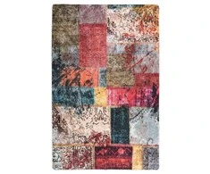 Kilimas, spalvotas, 80x150cm, skiautinio dizaino, neslystantis