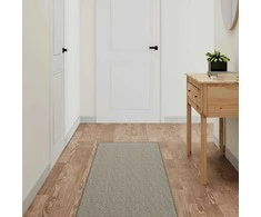 Kilimas-takelis, taupe spalvos, 50x250cm, sizalio imitacija