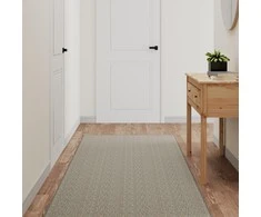 Kilimas-takelis, taupe spalvos, 80x300cm, sizalio imitacija