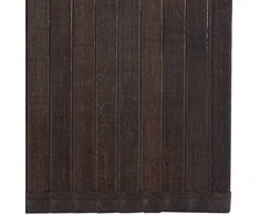 Kilimas, tamsiai rudas, 100x500cm, bambukas, stačiakampis