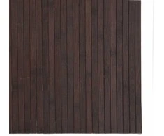 Kilimas, tamsiai rudas, 80x200cm, bambukas, stačiakampis