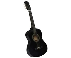 Klasikinė gitara pradedantiesiems ir vaikams, juoda, 1/2 34"