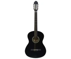 Klasikinė gitara pradedantiesiems, juoda, 4/4 39", liepa