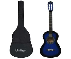 Klasikinė gitara su dėklu pradedantiesiems ir vaikams, 1/2 34"