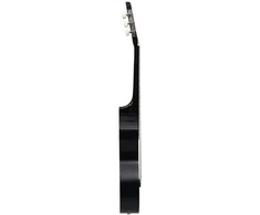 Klasikinė gitara su dėklu pradedantiesiems, juoda, 4/4 39"