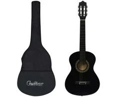 Klasikinė gitara su dėklu pradedantiesiems ir vaikams, 1/2 34"