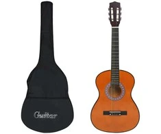 Klasikinė gitara su dėklu pradedantiesiems, 3/4 36"