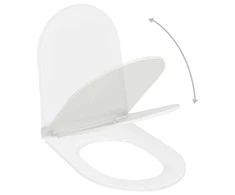 Klozeto sėdynė su Soft-close mechanizmu, balta