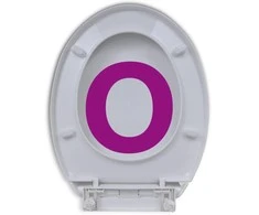 Klozeto sėdynė su Soft Close mechanizmu, ovalo formos