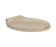 Klozeto sėdynė su soft-close mechanizmu, smėlio spalvos, ovali